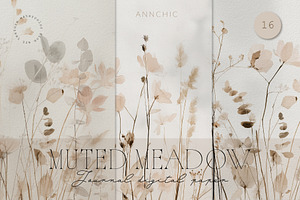 Muted Meadow Floral Backgrounds