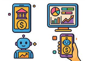 Exploring the integration of, a Finance Illustration by ZinetroN