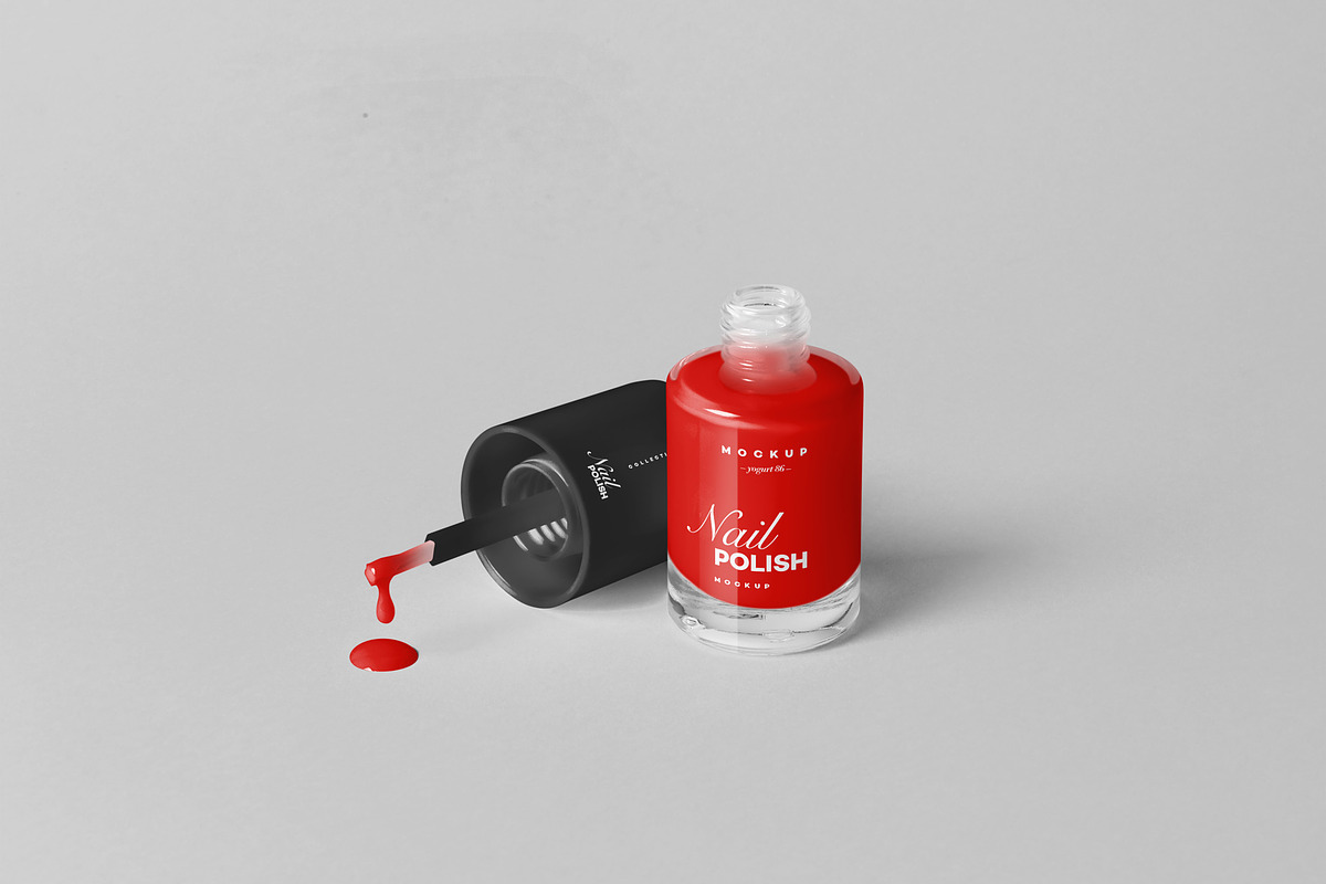 Nail Polish Mock-up, a Packaging Mockup by Yogurt86 (Photo 8 of 14)