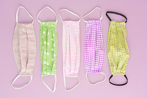 Corona covid19 fabric face masks containing face masks, background, and
