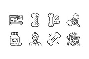 Osteoporosis Icon Set, an Outline Icon by Eklip Studio (Thumbnail 3 of 3)