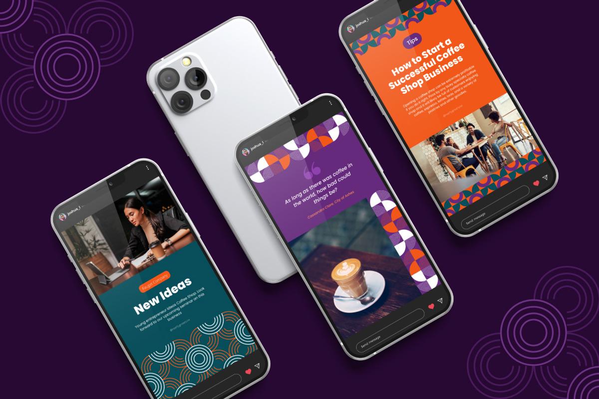 Pattern Geometric Canva Template, a Social Media Template by Brandearth RRGraph (Photo 4 of 8)