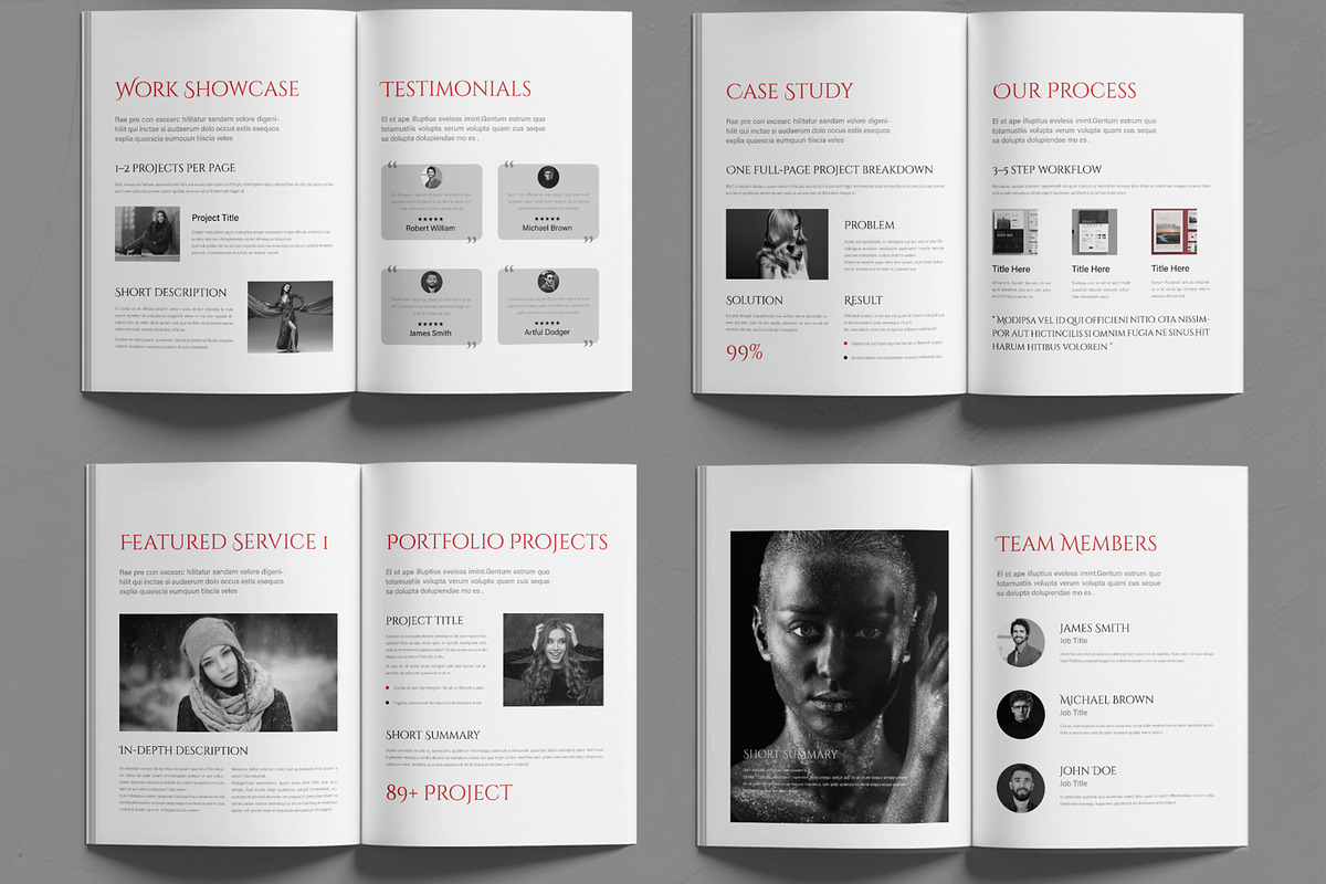 Creative Minimal Brochure Template, a Brochure Template by MightyDesign (Photo 3 of 6)