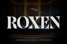 Roxen Premium Bold Display Typeface