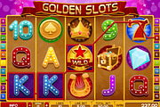 Golden Slots Game Kit, an Illustration by Saranai Store (Thumbnail 7 of 10)
