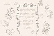 Cottagecore - handdrawn line art set, a Decorative Illustration by Madiwaso (Thumbnail 9 of 9)