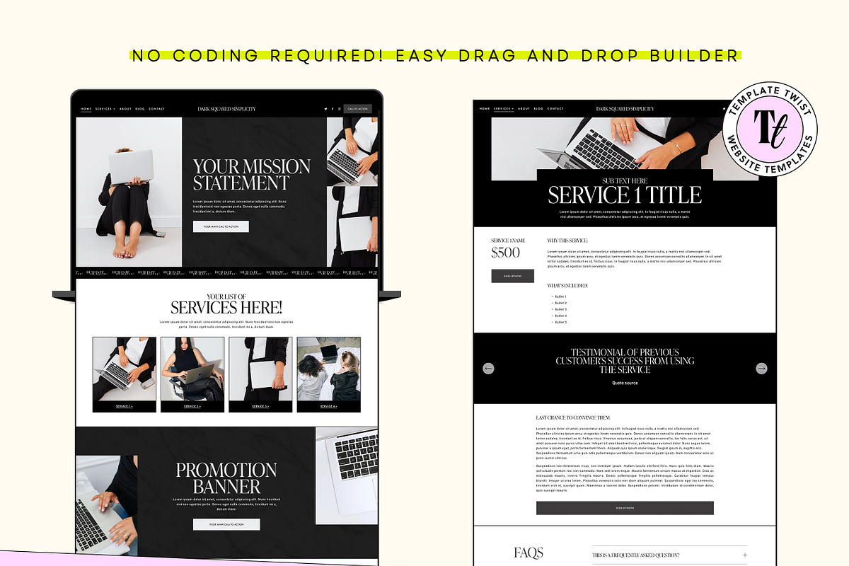 Squarespace Consultancy Template, a Squarespace Template by Template Twist Shop (Photo 8 of 10)