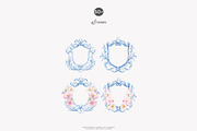royal bloom watercolor floral set, a Decorative Illustration by Patishop Art (Thumbnail 9 of 10)