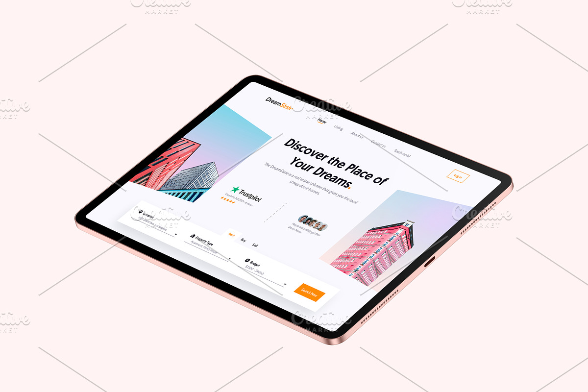 Real Estate Website Header Template, an UI Kit Template by Tanvir Ahammed Tamim (Photo 4 of 4)