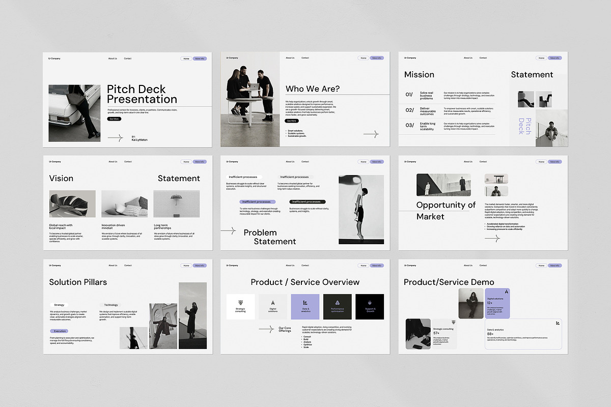 Pitch Deck Presentation Template, a Presentation Template by evgenystudio (Photo 9 of 9)