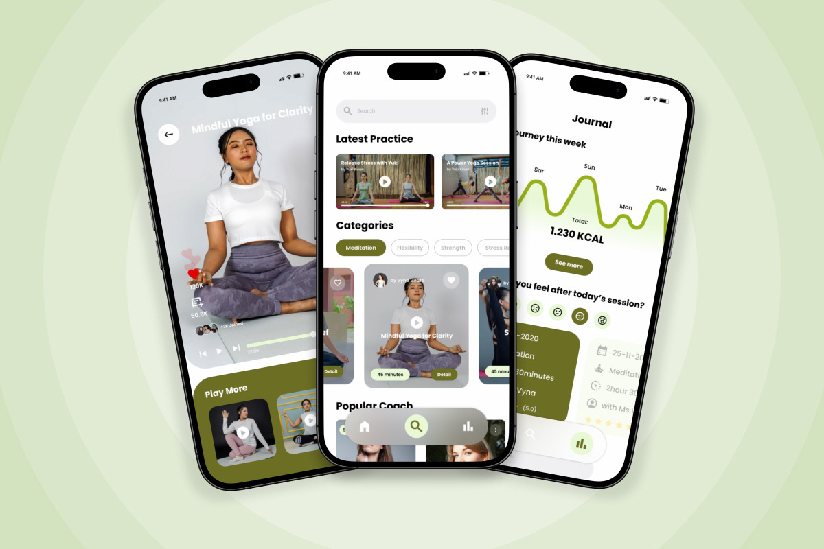 Lunara – Yoga & Meditation App, an App Template by twinstd (Photo 4 of 5)