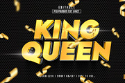 King Queen 3D Editable Text Effect, a Layer Style Add-On by Md Jahidul99 (Thumbnail 1 of 2)