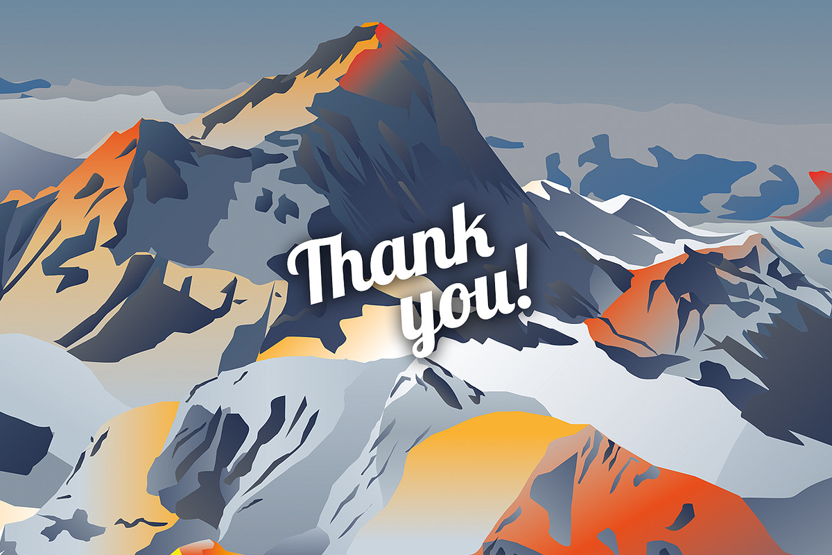 Vector mountains, a Decorative Illustration by ⚞ Kind Illustration ⚟ (Photo 5 of 5)