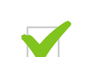 Check mark icon and ok symbol, a Solid Icon by motorama
