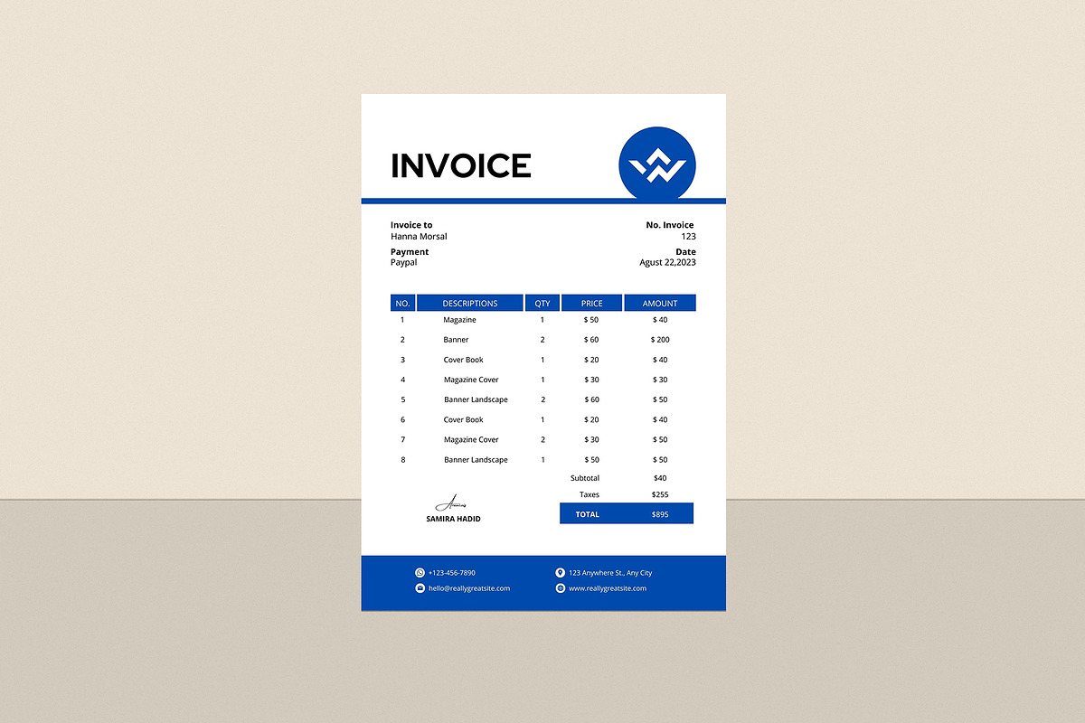 Red Invoice, a Flyer Template by MNT-Creator (Photo 2 of 2)