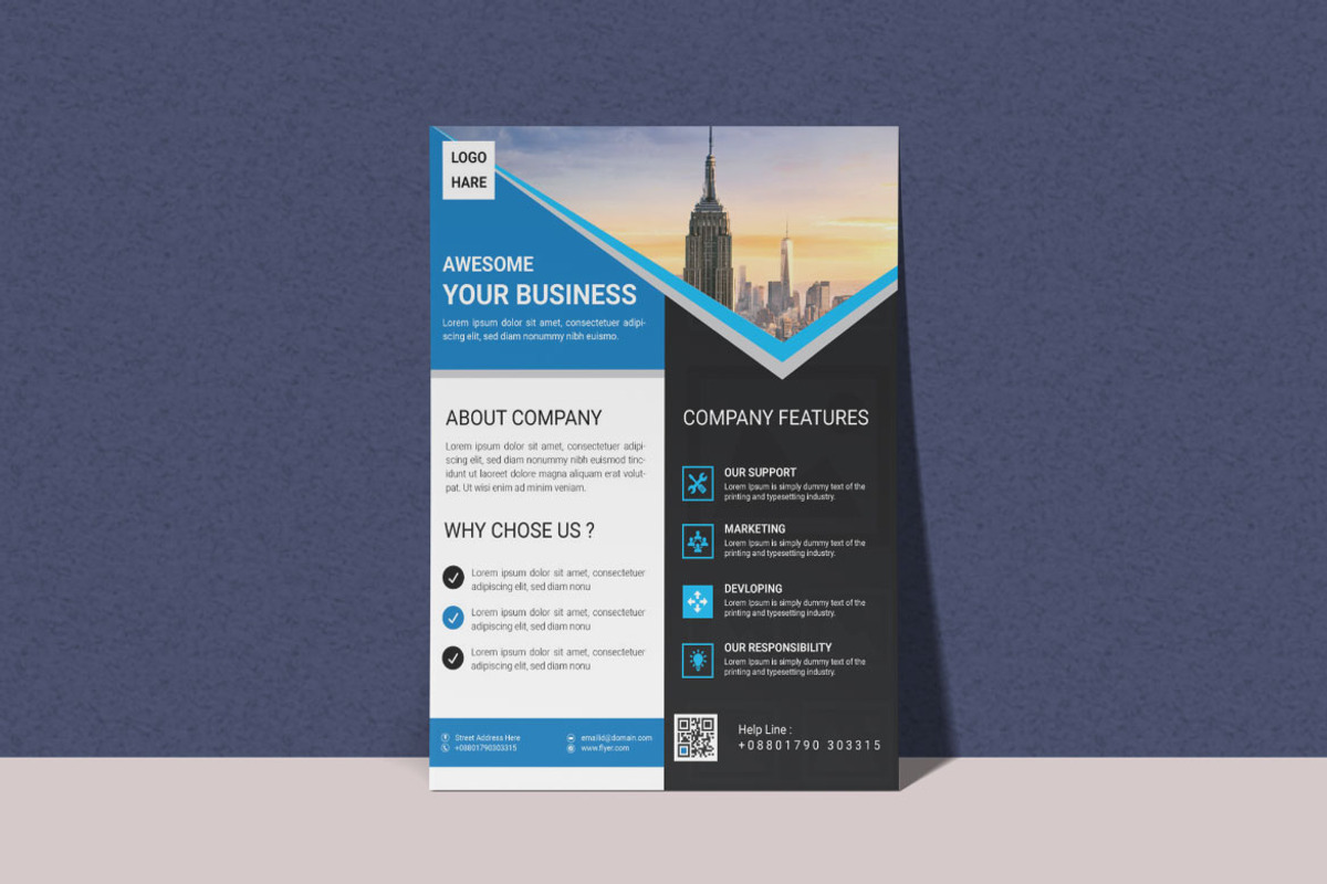 Corporate Business Flyer, a Flyer Template by BrandlyTemplate (Photo 3 of 3)