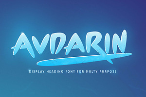 Avdarin - Display Font