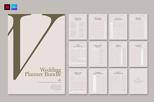 Wedding Planner Templates, a Stationery Template by BrandPacks