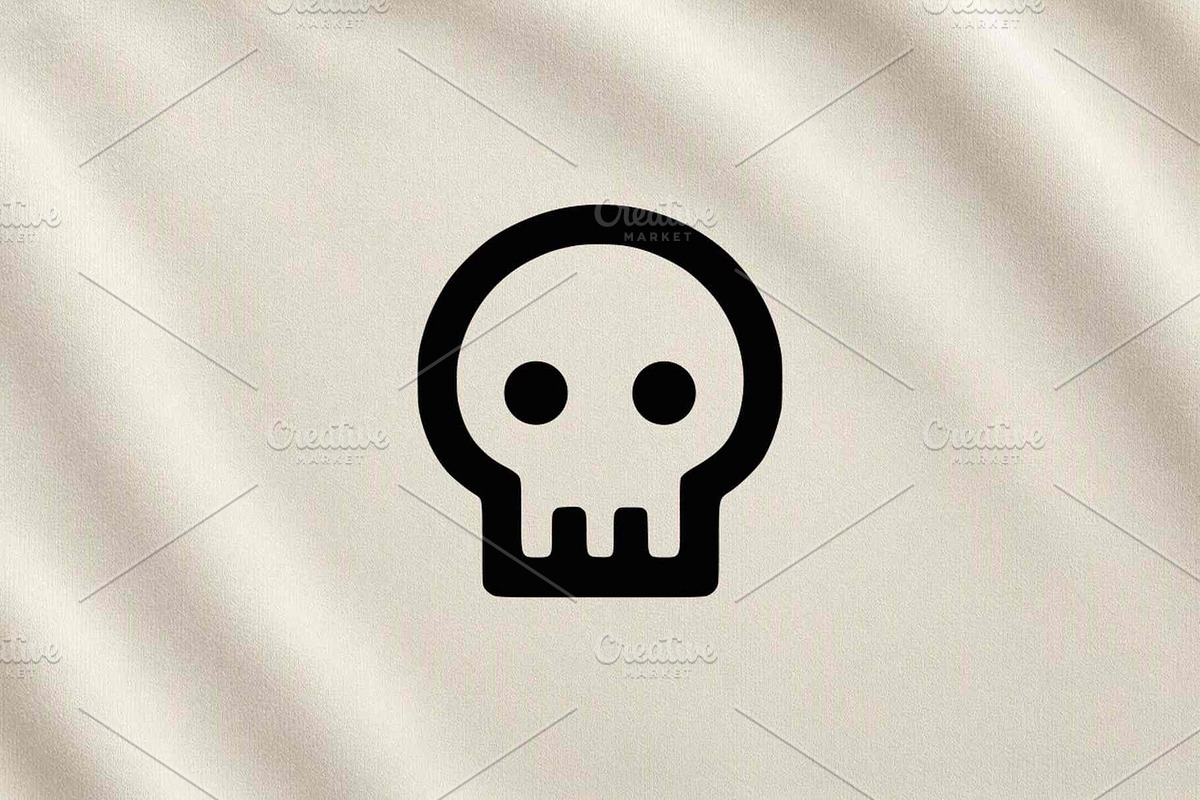 Simple Skull Icon Vector, an Object Illustration by Vectorium Studio (Photo 3 of 4)