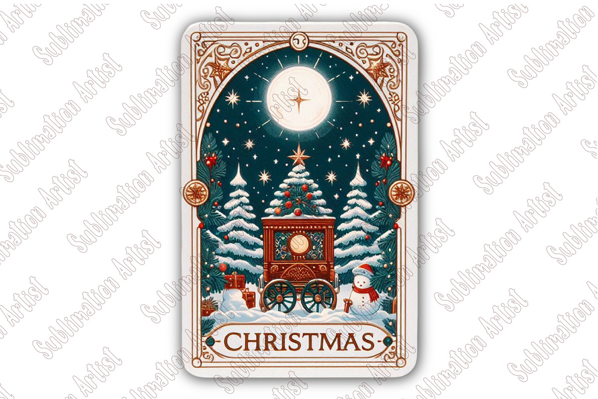Christmas Tarot Card PNG Files, an Illustration by Sublimation Artist (Photo 3 of 3)