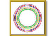 Floral Modern Vector Round Frame, a Texture Graphic by FineArtStudio (Thumbnail 2 of 3)