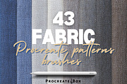 43 Procreate fabric brushes, a Brush Add-On by ProcreateiBox (Thumbnail 1 of 4)
