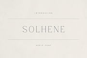 Solhene – A Sophisticated Serif Font, a Serif Font by Only Fonts (Thumbnail 1 of 11)