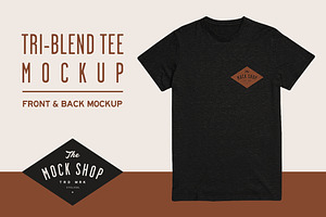 Tri-Blend Tee Mockup
