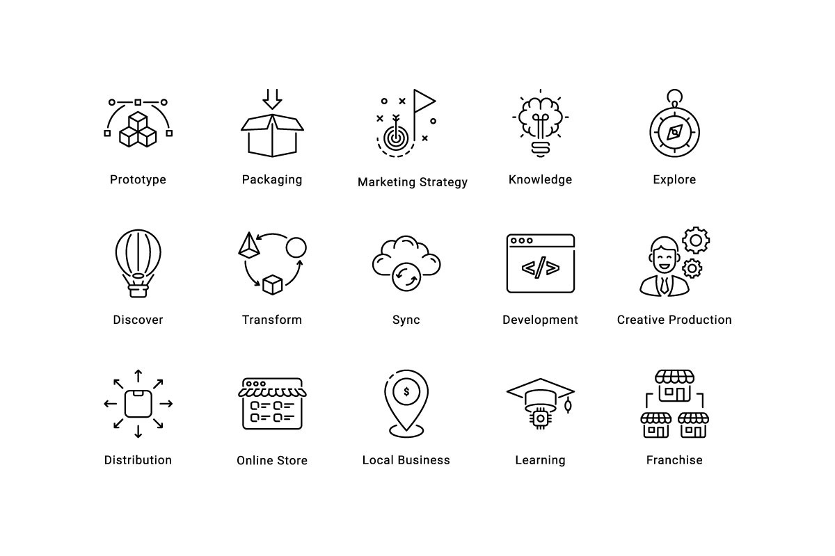 Startup Thin Line Icons, an Outline Icon by vectorstank (Photo 4 of 6)