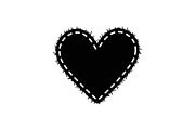 Stitched Heart Silhouette Vector Bun, an Illustration by Designs_River (Thumbnail 3 of 41)