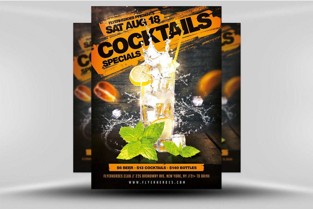 Food Drinks 04, a Flyer Template by FlyerHeroes (Photo 2 of 4)