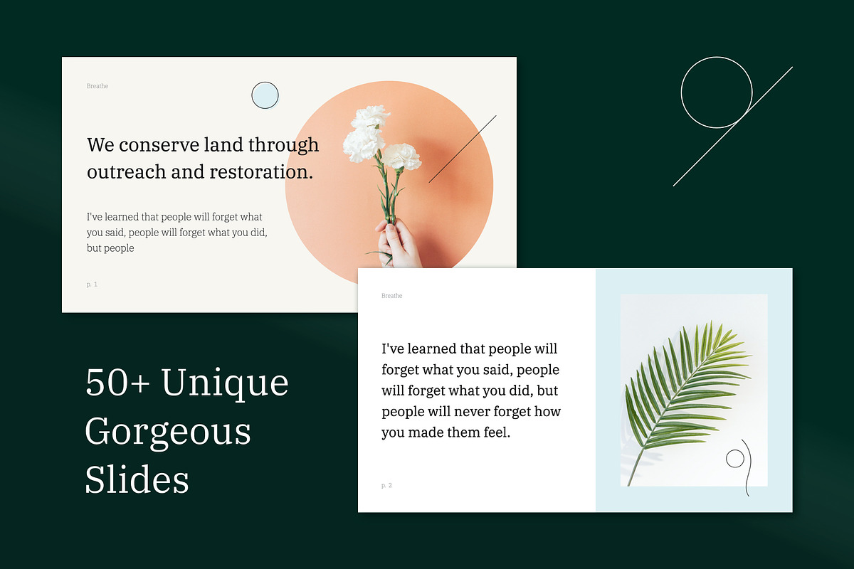 Breathe Creative PowerPoint Template, a Presentation Template by Vladislav Muslakov (Photo 3 of 13)