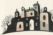 Whimsical Surreal Castle, a Decorative Illustration by StockVerse Creative (Thumbnail 4 of 4)