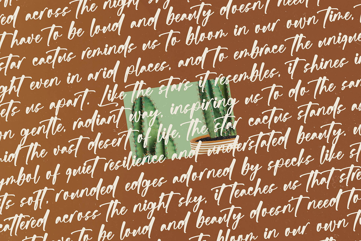 Bartely Cactus Natural Handwritten, a Script Font by stylishtype.co (Photo 17 of 20)