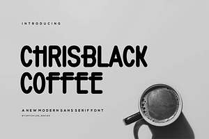 Chrisblack Coffee - Font