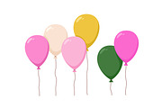 Holiday air balloons flying up set, an Object Illustration by Good Studio (Thumbnail 2 of 10)