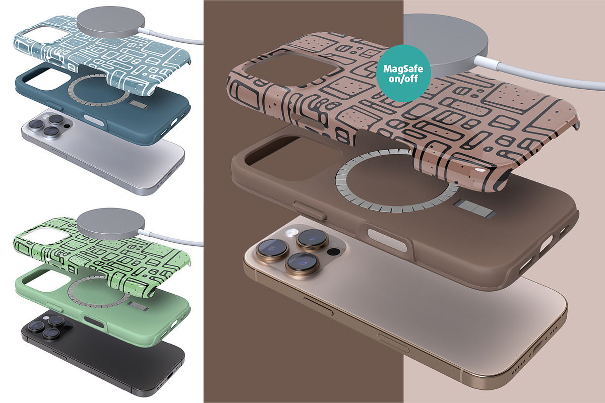 iPhone 16 pro Tough Case Mock-up, an iPhone Mockup by Colatudo Store (Photo 4 of 9)