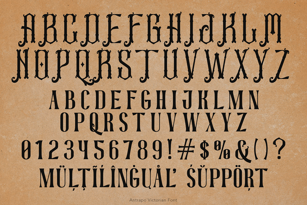 Antrapo Victorian Font, a Serif Font by TypeClassHeroes (Photo 3 of 10)