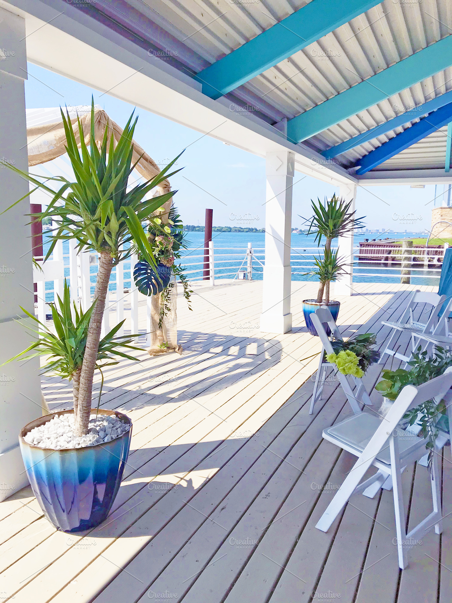 Canopy Deck Overlooking Lake, a Nature Photo by Cordial Punch Press
