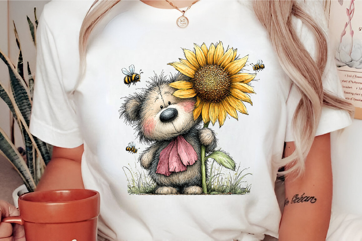 Watercolor Bear And Bees Clipart, a Transportation Illustration by Digital Artistic99 (Photo 9 of 10)