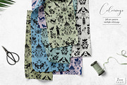 Homestead Linocut Patterns & Motifs, a Pattern Graphic by Zeesi Design Garden (Thumbnail 2 of 11)