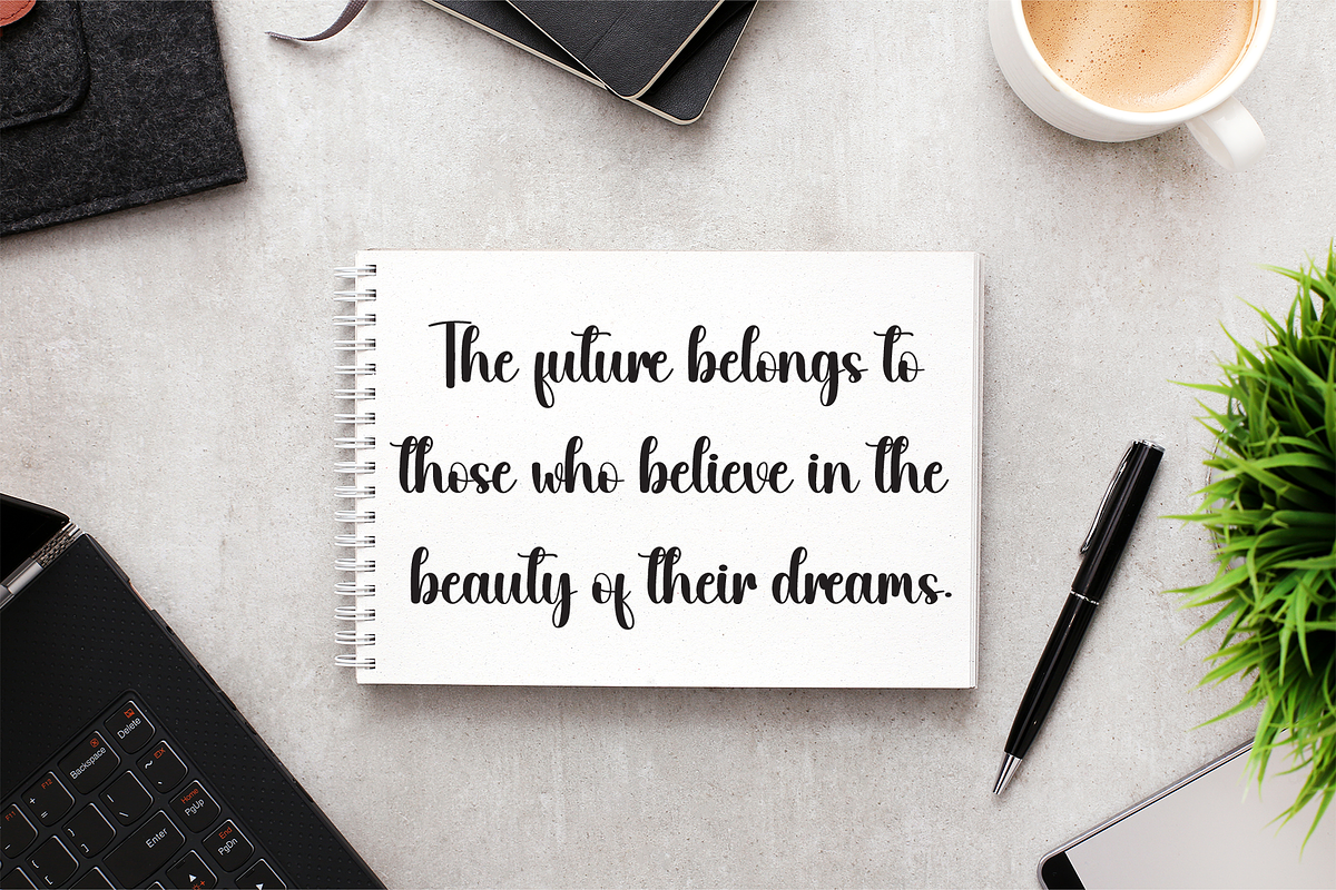 Romance | Script Font, a Handwritten Font by Scratchones (Photo 3 of 8)