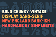 Vault Alarm — Vintage sign font, a Sans Serif Font by SimpleBits® (Thumbnail 5 of 5)
