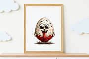 Quirky Easter Eggs Clipart Set, a Seasonal Illustration by Nicolle's Colorful Art (Thumbnail 3 of 9)