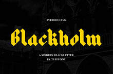 Blackholm - Blackletter font