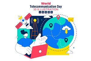 10 World Telecommunication Day, a Technology Illustration by denayunebgt