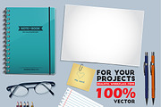 Realistic Vector Workplace Items, an Object Graphic by El-Studio (Thumbnail 2 of 2)