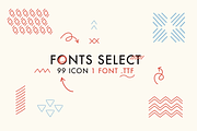 Font Select ICON - Massive update !, a Symbol Font by David is Creative (Thumbnail 3 of 4)