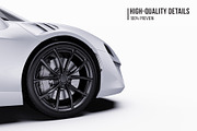 Hybrid Supercar Sport Coupe Set, an Advertising Mockup by Halal Graphic Studio (Thumbnail 4 of 12)