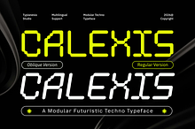 Calexis - Modular Rounded Pixel Font